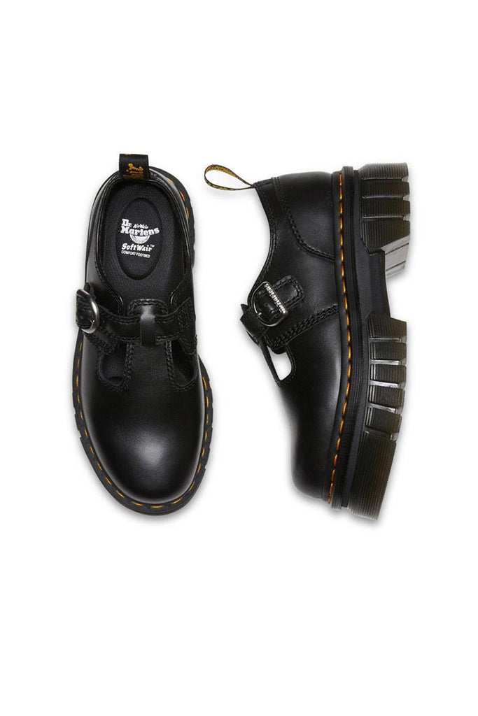 Dr Martens Audrick T-Bar Mary Jane Shoe Black Nappa Lux Black Nappa Lux