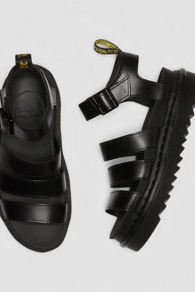 Dr Martens Blaire 3 Strap Sandal Black Brando