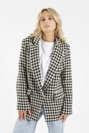 Federation Easy Blazer - Houndstooth