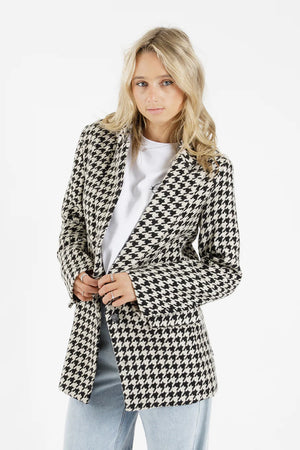 Federation Easy Blazer - Houndstooth