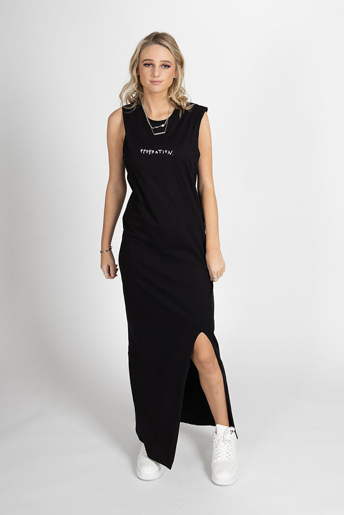 Federation Mimi Maxi Drawn Black