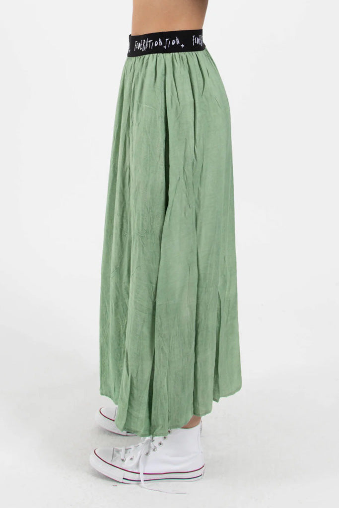 Federation Florence Maxi Skirt Lime