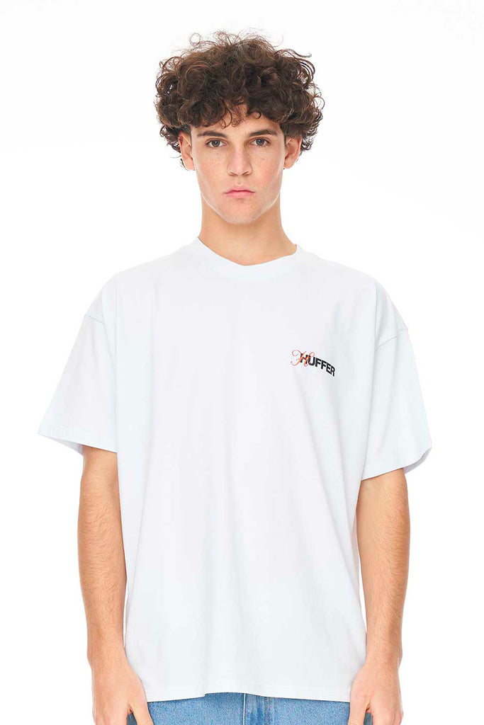 Huffer Block Tee 220/Ain'T White