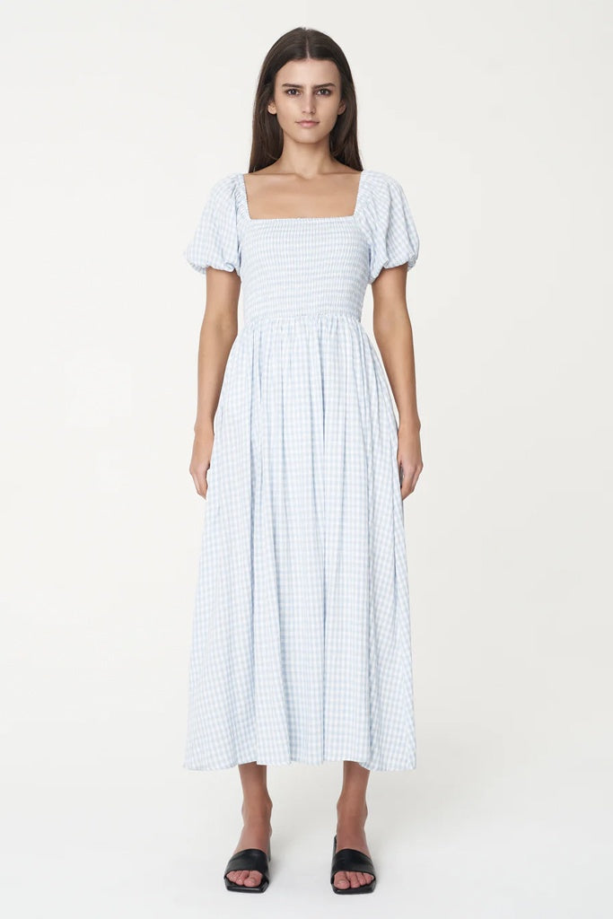 Huffer Celine Lover Midi Dress Blue/White