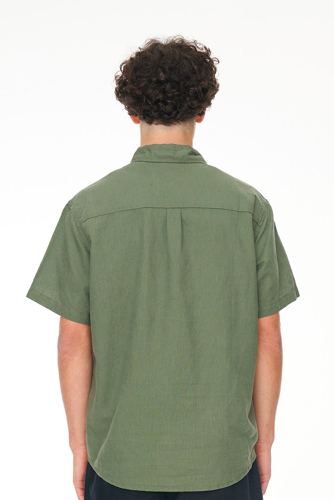 Huffer Lin-In Ss Shirt Khaki