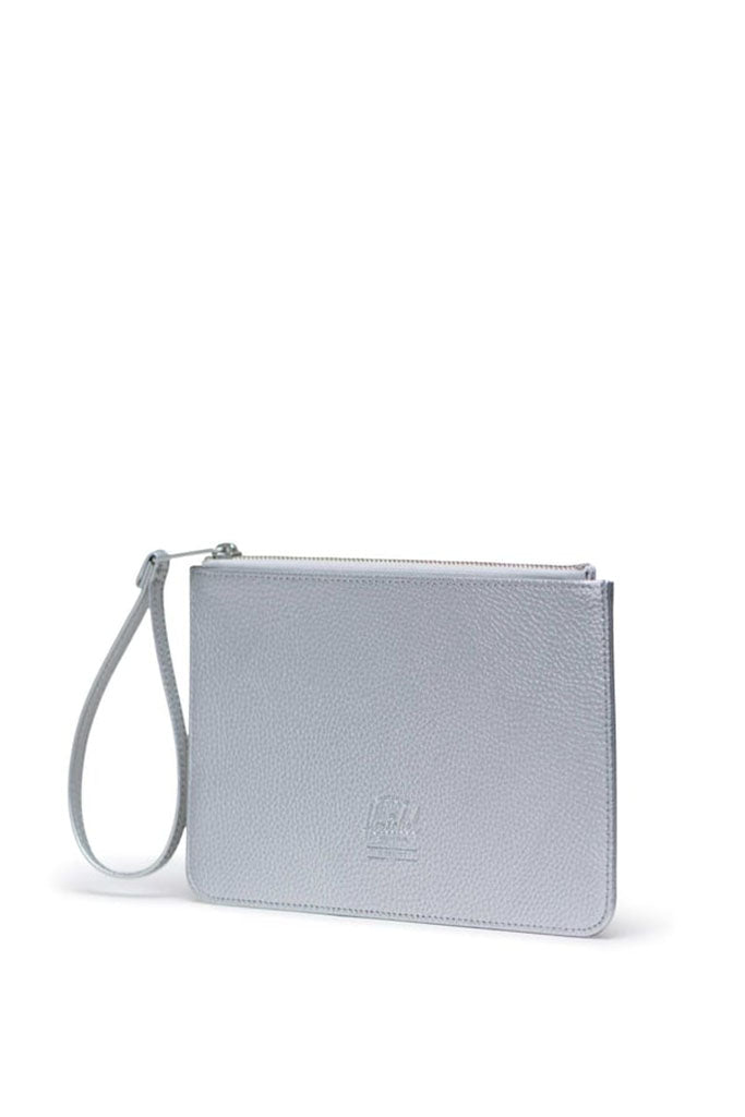 Herschel Edessa Pouch Vegan Leather Silver Metallic 0.5L