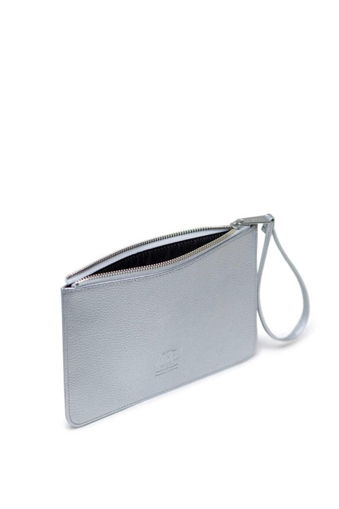 Herschel Edessa Pouch Vegan Leather Silver Metallic 0.5L