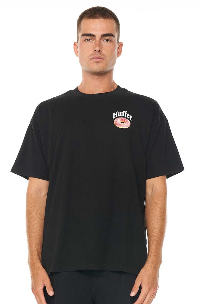 Huffer Block Tee 220/Glazed Black