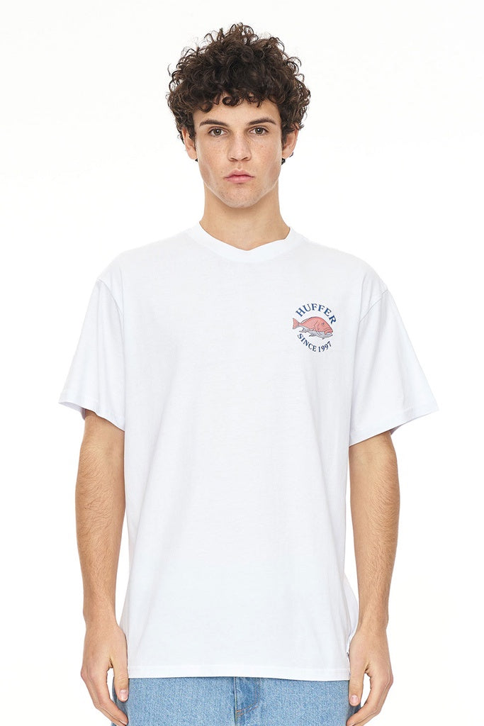 Huffer Sup Tee 190/Snapped Up White