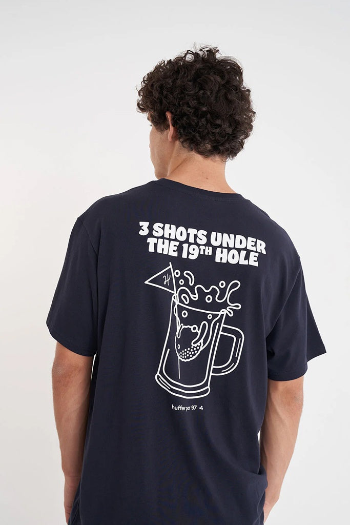 Huffer Sup Tee 190/19th Hole Navy