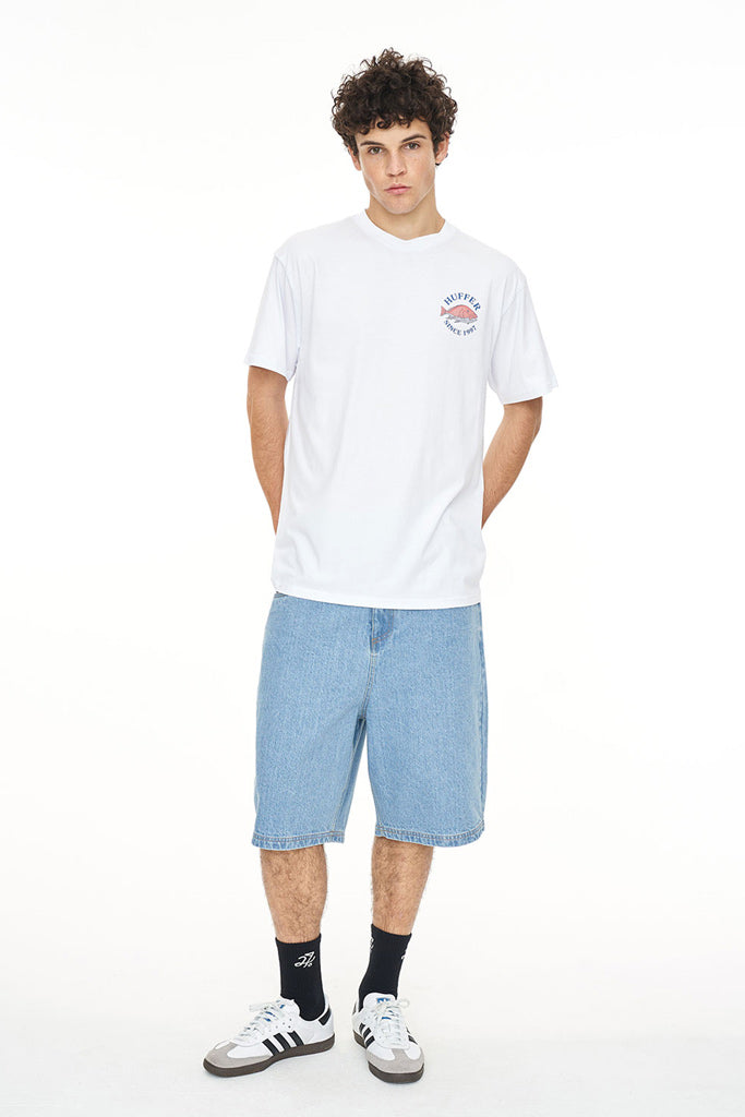 Huffer Sup Tee 190/Snapped Up White