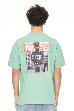 Huffer Block Tee 220/ Nonstop Lichen