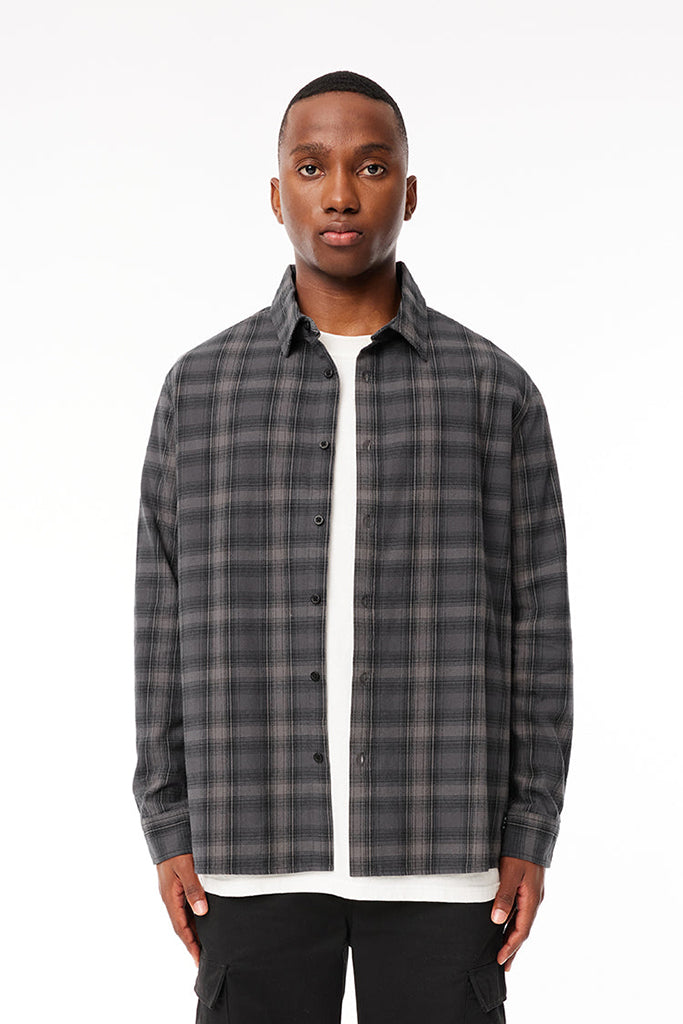 Huffer Og Check Shirt Coal/Black