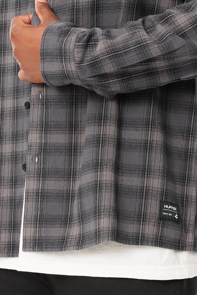 Huffer Og Check Shirt Coal/Black