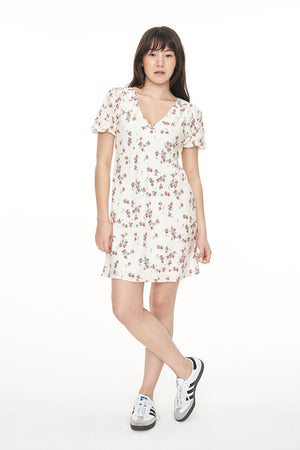 Huffer Lalisa Cleo Mini Dress Multi Floral