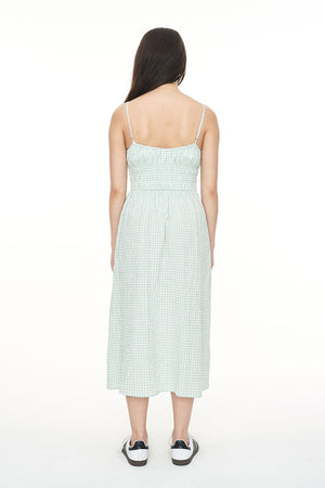 Huffer Catalina Eden Midi Dress Mint/Chalk