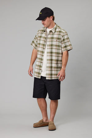 Just Another Fisherman Schooner SS Shirt Lichen/Sand Check