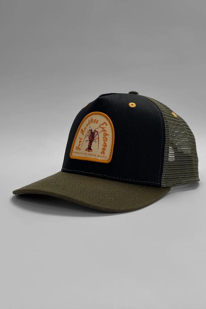 Just Another Fisherman Cray Trucker Black Khaki