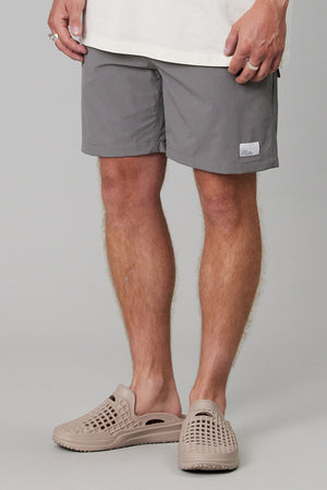 Just Another Fisherman Crewman Shorts Steel Grey