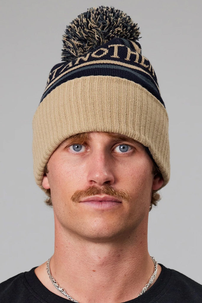 Just Another Fisherman Fisherman Pom Pom Beanie Navy