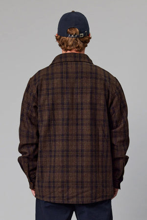 Just Another Fisherman Landing Check Jacket Bison