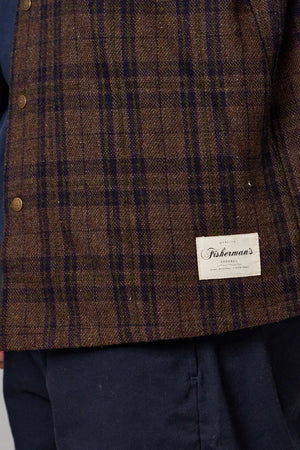 Just Another Fisherman Landing Check Jacket Bison