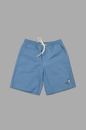 Just Another Fisherman Mini Gull Shorts Blue Denim