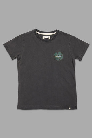 Just Another Fisherman Mini Trev Tee Aged Black