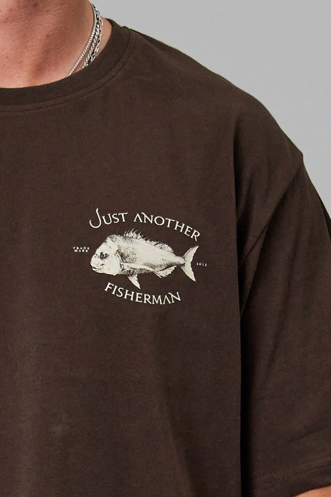 Just Another Fisherman Snapper Logo Tee Bison