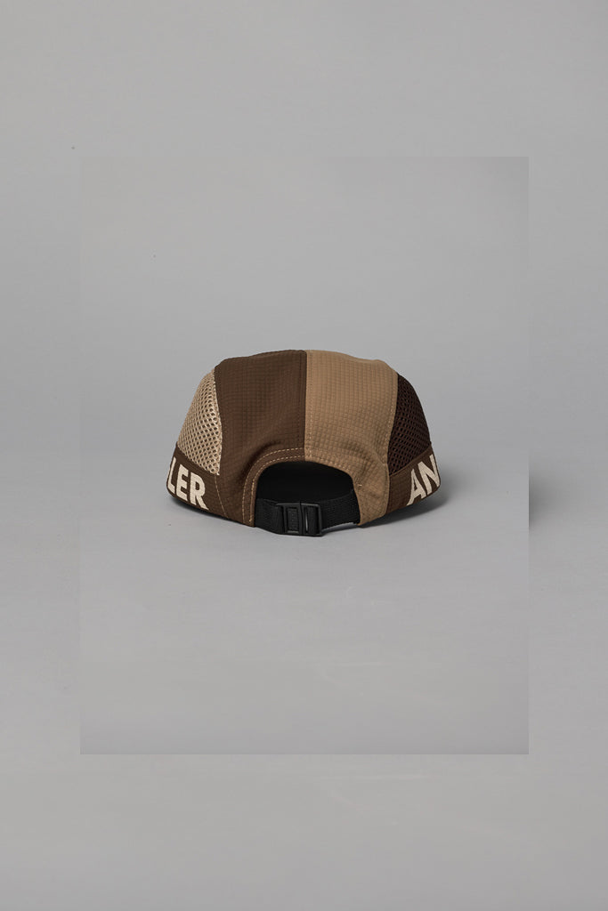 Just Another Fisherman Angler Flap 5 Panel Cap Brown