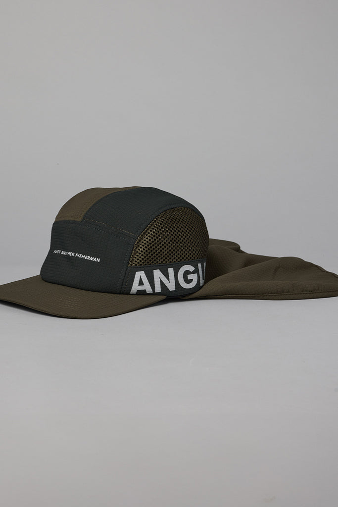 Just Another Fisherman Angler Flap 5 Panel Cap Green