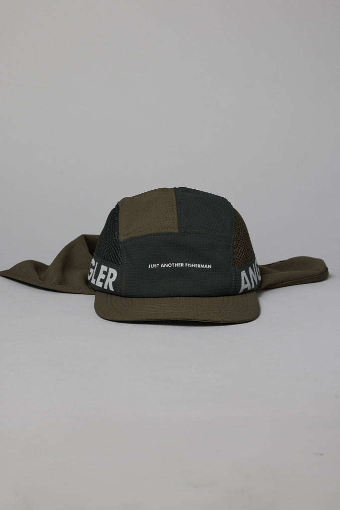 Just Another Fisherman Angler Flap 5 Panel Cap Green