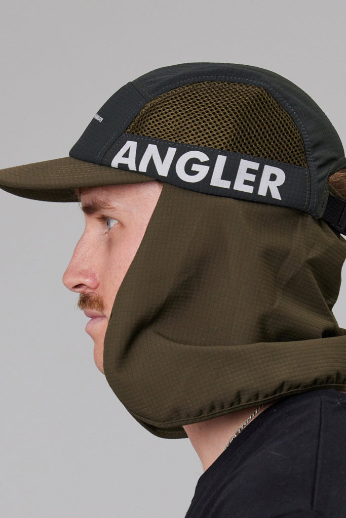 Just Another Fisherman Angler Flap 5 Panel Cap Green