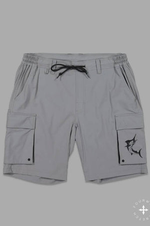 Just Another Fisherman Angler Tech Cargo Shorts Steel Grey