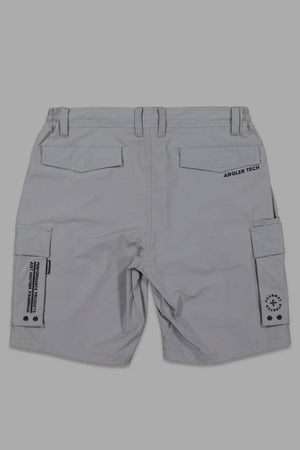 Just Another Fisherman Angler Tech Cargo Shorts Steel Grey