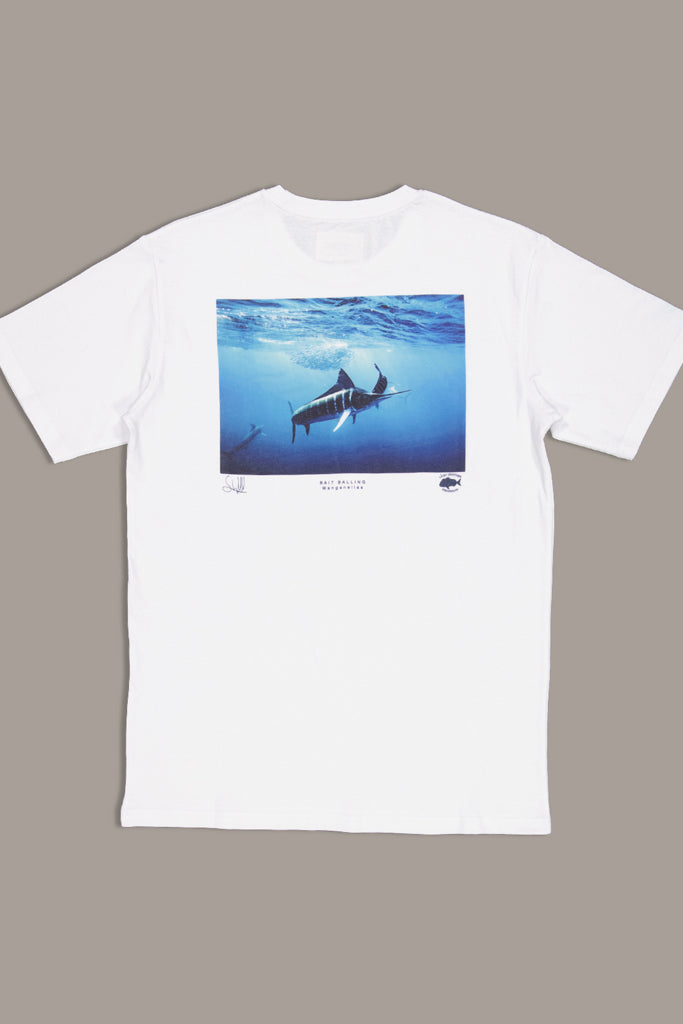 Just Another Fisherman Bait Balling Tee White