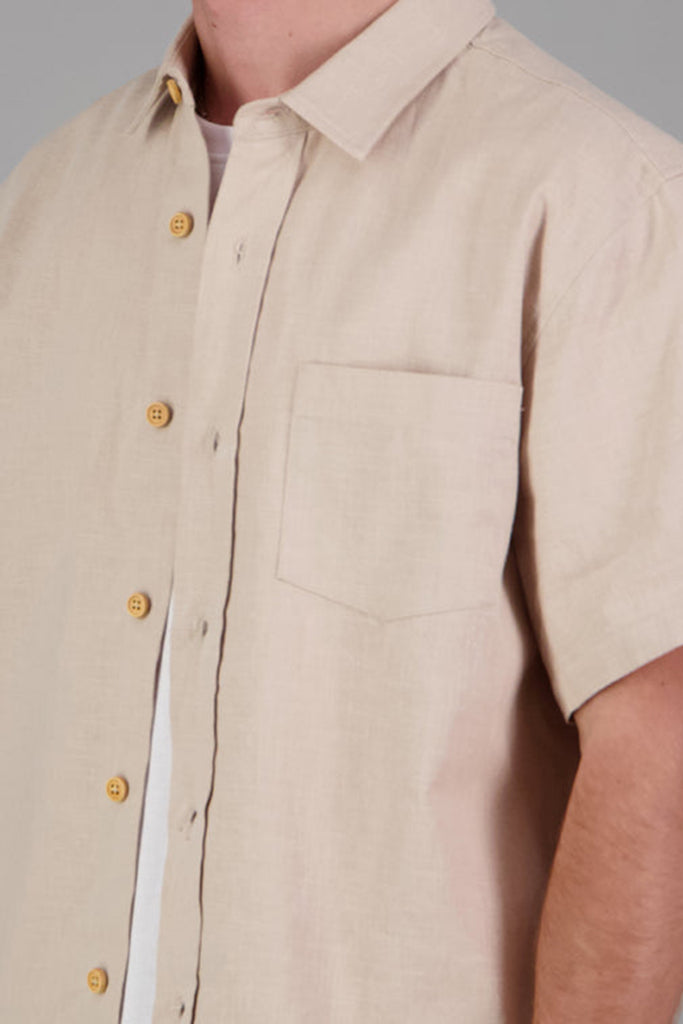 Just Another Fisherman Coastal SS Shirt Oatmeal