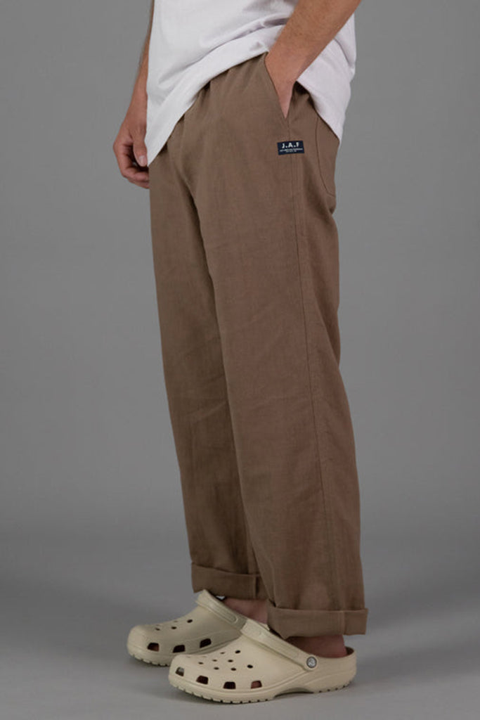 Just Another Fisherman Dinghy Linen Pants Light Brown