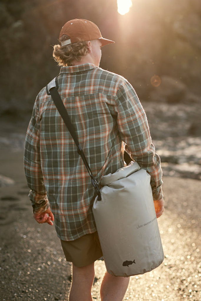 Just Another Fisherman Galley Cooler Dry Bag Taupe Harry and Her