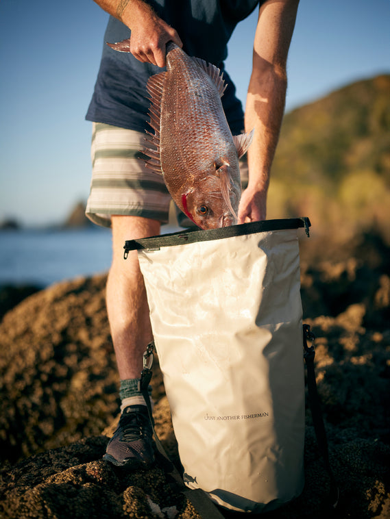 Just Another Fisherman Galley Cooler Dry Bag Taupe Harry and Her