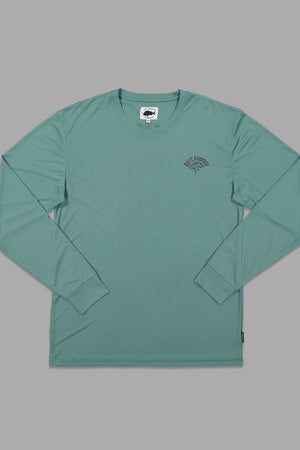 Just Another Fisherman Kelp Upf40 L/S Tee Harbour Teal