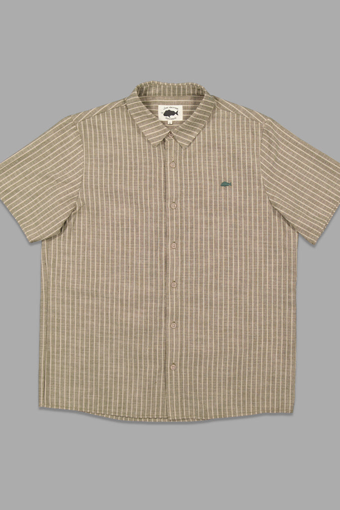 Just Another Fisherman Longitude S/S Shirt Lichen Stripe