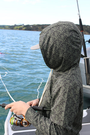 Just Another Fisherman Mini Kelp Upf40 Hood Harbour Green