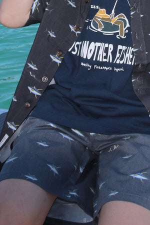 Just Another Fisherman Mini Sickle Shorts Aged Black