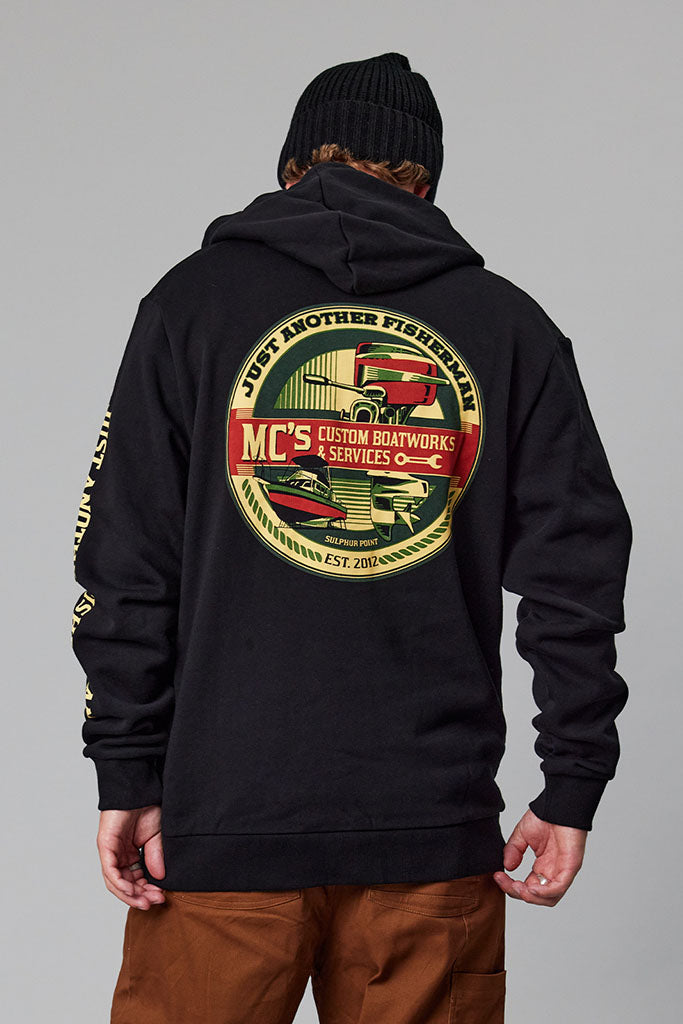 Just Another Fisherman Mc'S Boatworks Hood Black