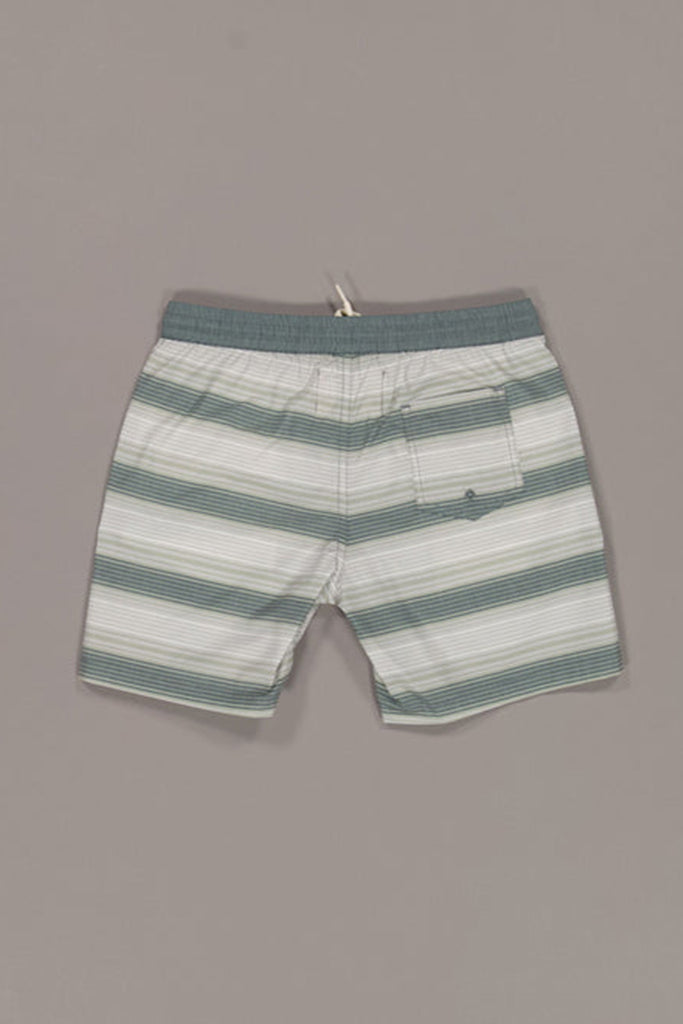 Just Another Fisherman Mini Water Column Shorts - Green Stripe