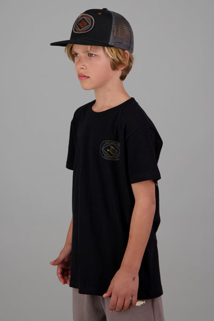 Just Another Fisherman Mini Zeus Tee - Black