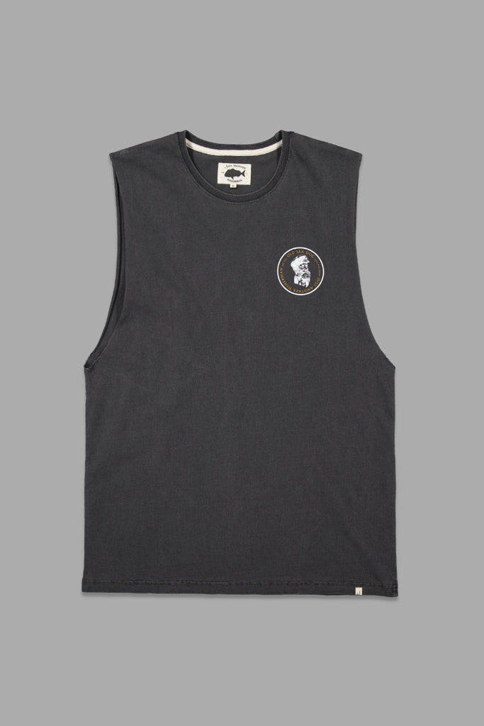 Just Another Fisherman Old Sea Dog Tank Aged Black/Orange