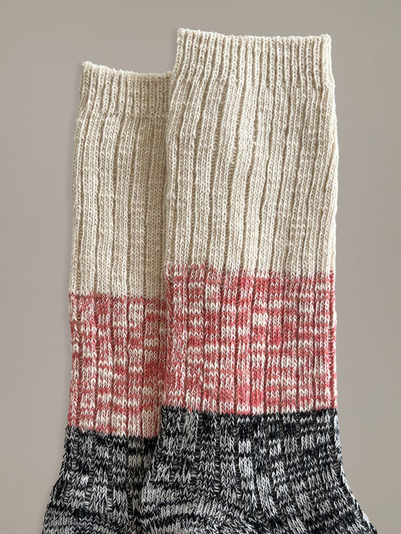 Just Another Fisherman Port Socks Beige/Cinnabar/Black