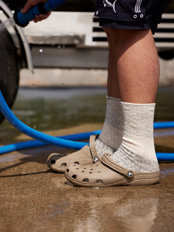 Just Another Fisherman Port Socks Grey/Beige/Dk Grey